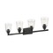 Z-Lite Bohin 4 Light Vanity, Matte Black And Clear Seedy 464-4V-MB - alternate 4